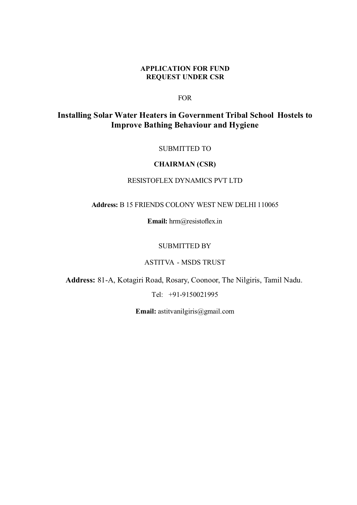 Astitva Msds Trust Image 2