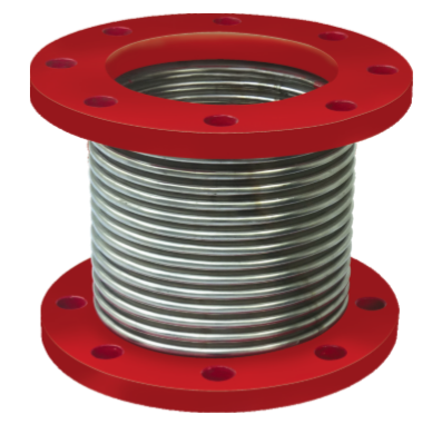 Metal Expansion Joints with Fixed Flanges