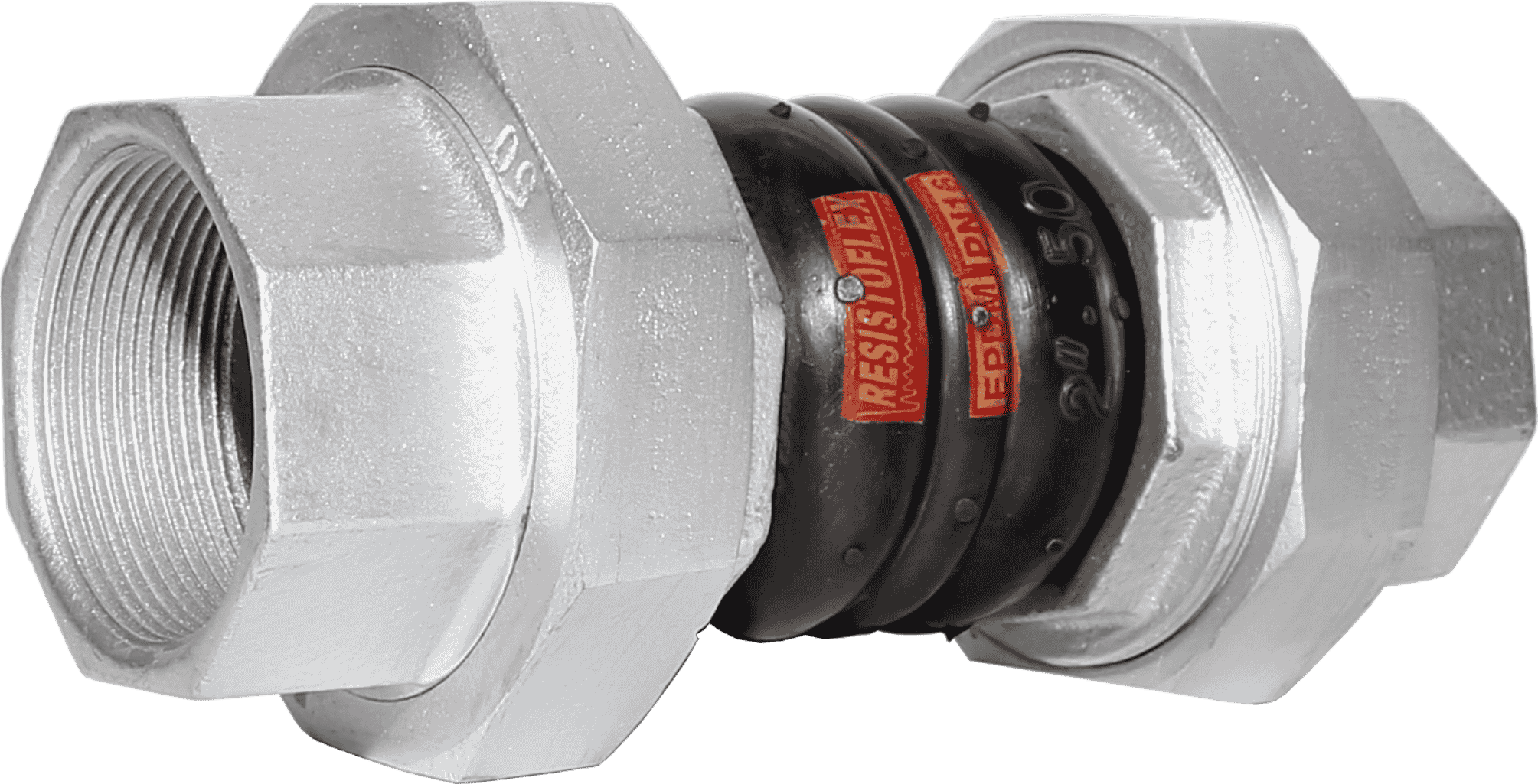Flexible Rubber Connector with Standard Union Ends